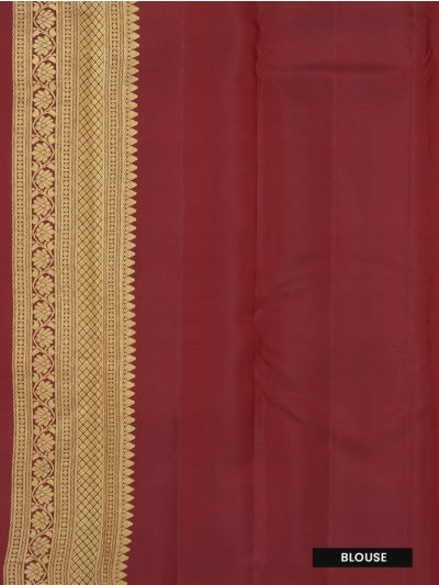 Vivaha Kanchipuram Pure Silk Annapakshi Butta with Checks Butta Pallu Saree
