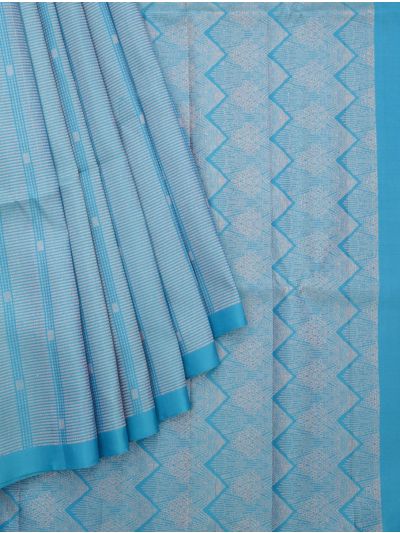 Gracecharm Elegant Pure Soft Silk Striped Butta Design with Borderless Saree