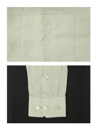 Warior Men’s Tonal Leaf Sprig Jacquard Full Sleeve Shirt