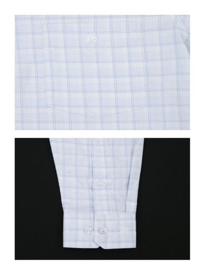 Warior Men’s Windowpane Check Full Sleeve Shirt
