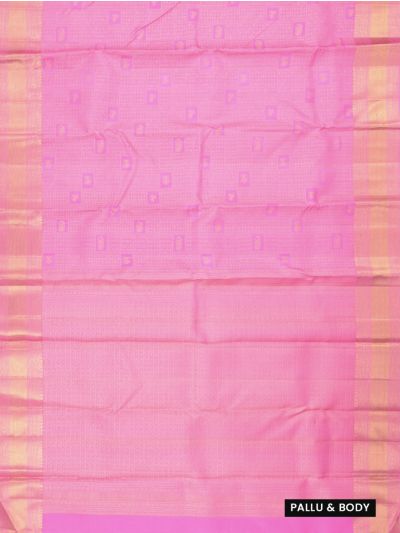 Vivaha Kanchipuram Pure Silk Animal and Round Butta Checks Geometric Pallu Saree