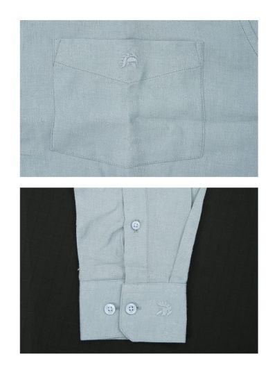 Warior Men’s Tonal Round Butta Jacquard Full Sleeve Shirt