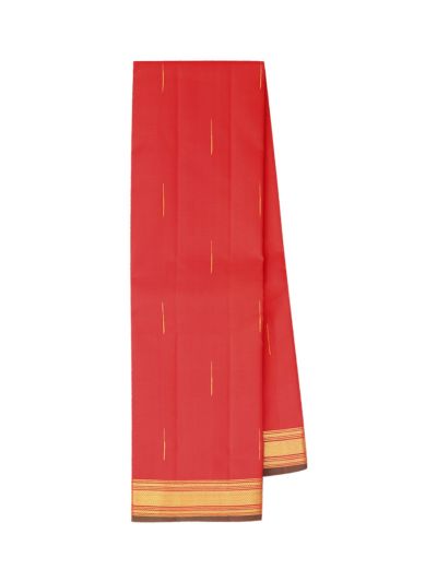 Vivaha Arani Pure Silk Zari Line Butta Striped Pallu Zari Border Saree
