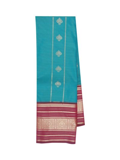 Gracecharm Elegant Fancy Art Silk Butta Design Contrast Border Saree