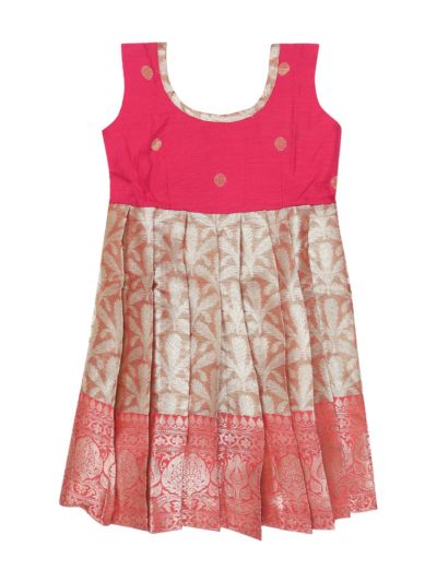 Graceful Essence Art Silk Readymade Girls Frock