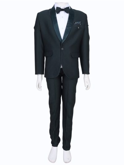 Royal Elegance Boys Premium Rayon Coat Suit with Bow Tie – Stylish Formal Outfit