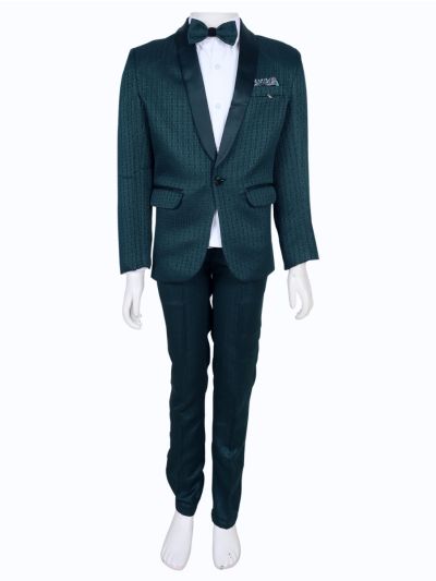 Royal Elegance Boys Premium Rayon Coat Suit with Bow Tie – Stylish Formal Outfit
