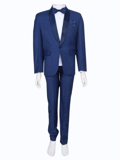 Royal Elegance Boys Premium Rayon Coat Suit with Bow Tie – Stylish Formal Outfit
