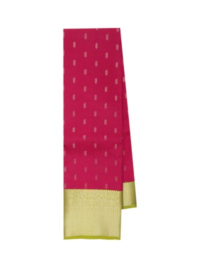 Gracecharm Elegant Art Soft Silk Small Butta Design Contrast Border Saree