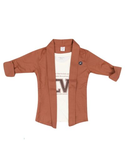 Gracecharm Boys Premium Hosiery Casual Jacket and T-Shirt