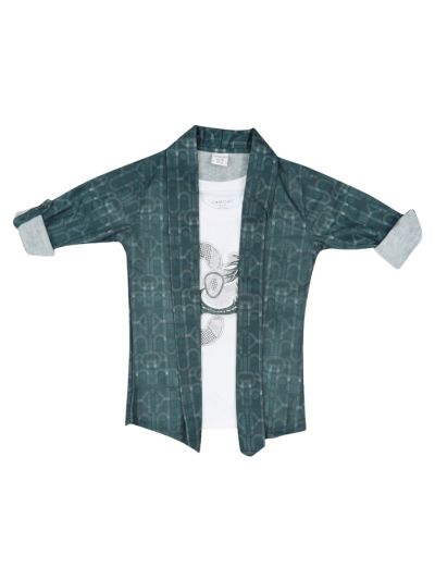 Gracecharm Boys Premium Hosiery Casual Jacket and T-Shirt