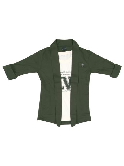 Gracecharm Boys Premium Hosiery Casual Jacket and T-Shirt