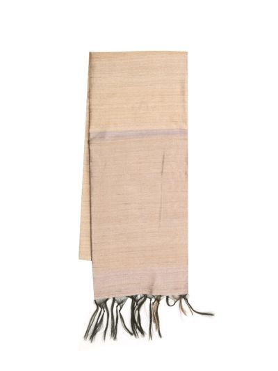 BlossomEase Art Dupion Plain with Border Saree