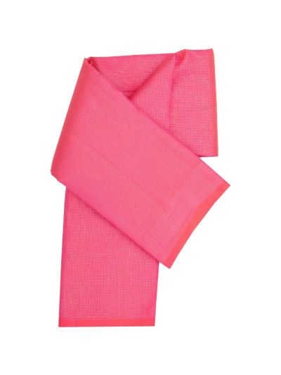 Gracecharm Elegant Pure Soft Silk Checked Design with Small Border Saree