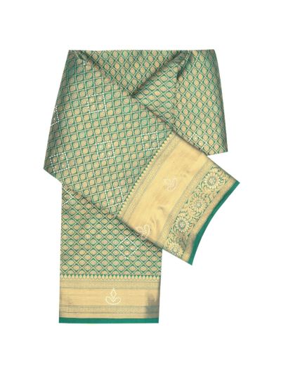 Vivaha Pure Silk Kanchipuram Traditional Floral Design with Stone Work Zari Border Saree