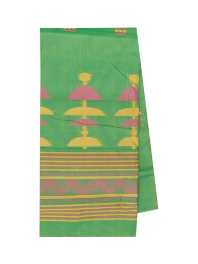 Gracecharm Elegant Cotton Butta Design with Border Saree