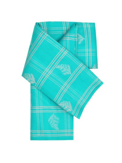 Gracecharm Elegant Pure Soft Silk Checked and Butta Design Borderless Saree