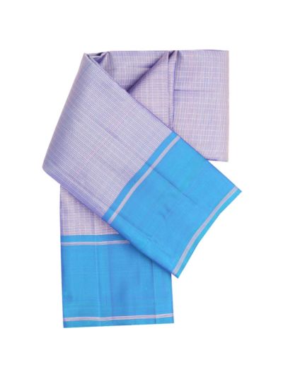 Gracecharm Elegant Pure Soft Silk Checked Design with Border Saree
