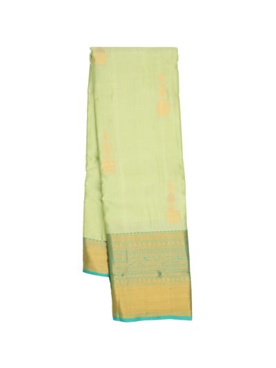 Gracecharm Art Soft Silk Striped and Butta Design with Border Saree