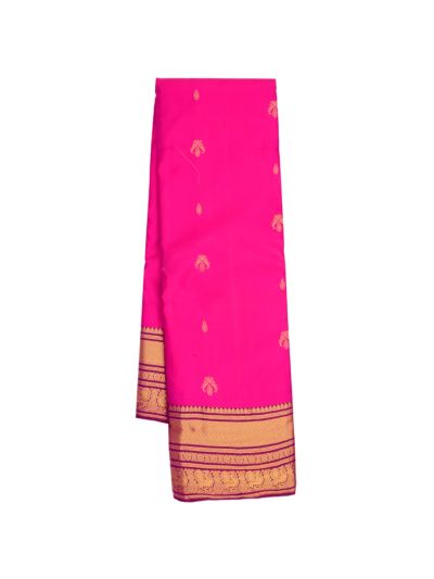 Gracecharm Art Soft Silk Butta Design with Contrast Border Saree