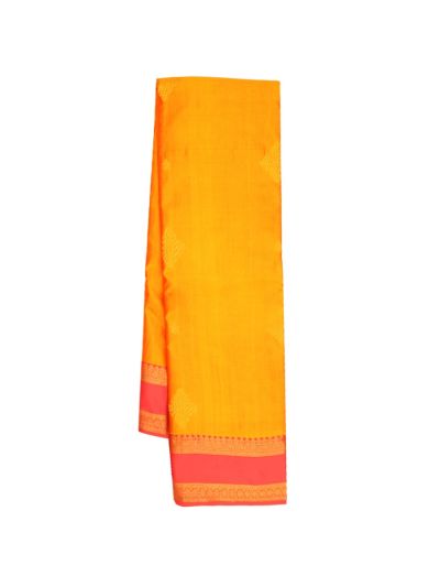 Gracecharm Art Soft Silk Butta Design with Contrast Border