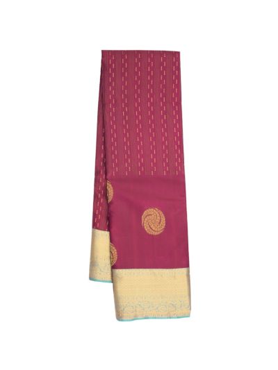 Gracecharm Art Soft Silk Butta Design with Contrast Border Saree