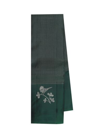 Gracecharm Elegant Checked Design with Border Saree