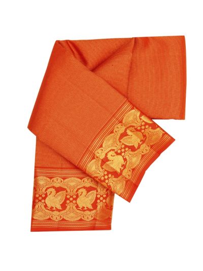 Vivaha Pure Silk Kanchipuram Wedding Jacquard Striped Design Zari Border Saree