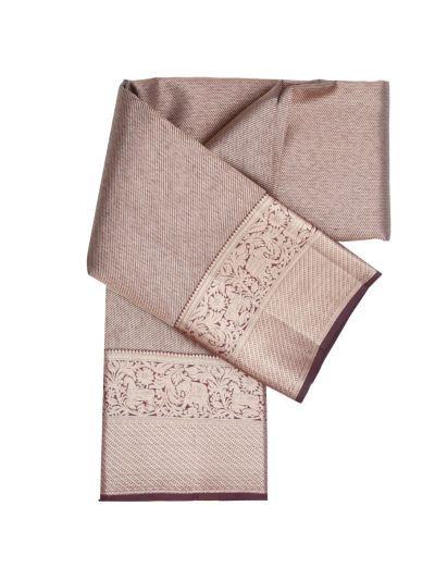 Vivaha Pure Silk Kanchipuram Wedding Jacquard Geometric Design with Zari Border Saree