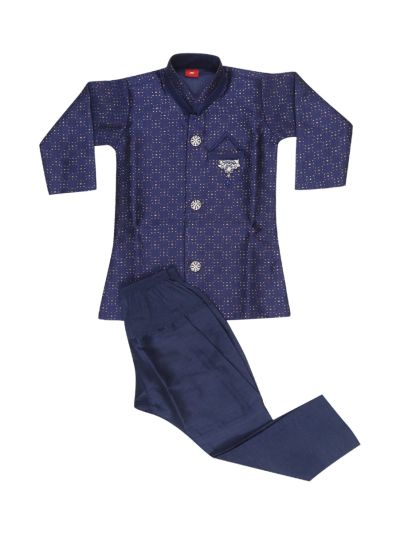 EliteCharm Boys Premium Jacquard Readymade Sherwani Set