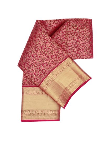 Gracecharm Elegant Floral Motif Design with Border Saree