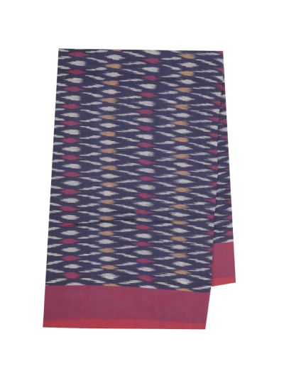 Gracecharm Pochampally Cotton Ikat Butta Design with Border Saree