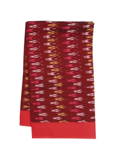 Gracecharm Pochampally Cotton Ikat Butta Design with Border Saree