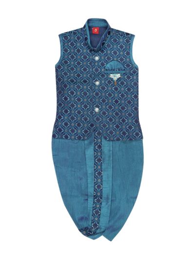 EliteCharm Boys Traditional Jacket Readymade Panchakacham Set