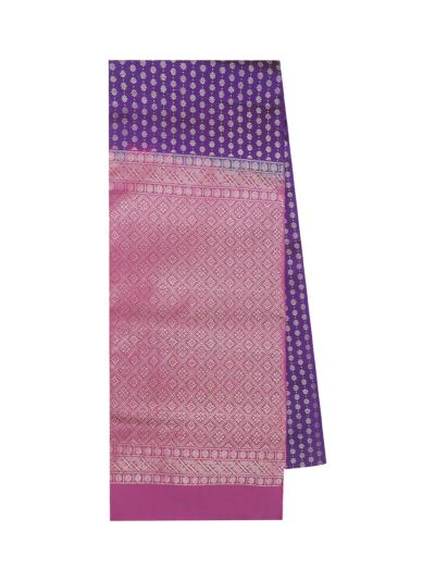 Gracecharm Elegant Pure Soft Silk Floral Butta Design Contrast Border Saree
