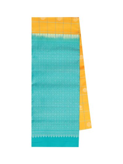 Gracecharm Elegant Pure Soft Silk Checked Butta Design Borderless Saree
