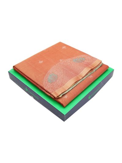 Kanmanie Soft Silk Small Butta with 5 Inch Turning Border Saree