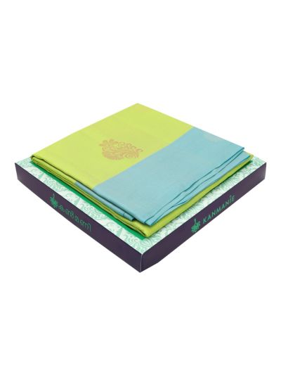 Kanmanie Soft Silk Paisley Floral Butta Design with 5 Inch Asthiri Border Saree