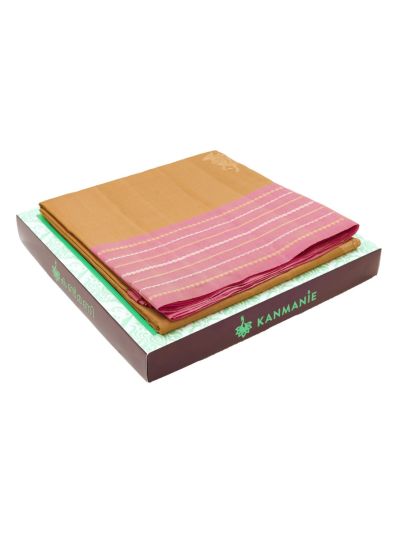 Kanmanie Soft Silk Nandi Cow Butta Design with 6 Inch Jacquard Border Saree
