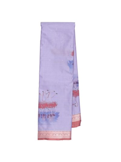 Gracecharm Art Soft Silk Flamingo Butta Design Border Saree