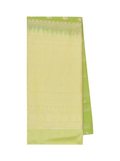 Gracecharm Art Soft Silk Annapakshi Floral Butta with Border Saree