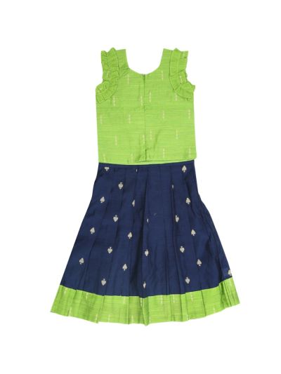 Kutty Kanmanie Girls Poly Cotton Top and Skirt Set