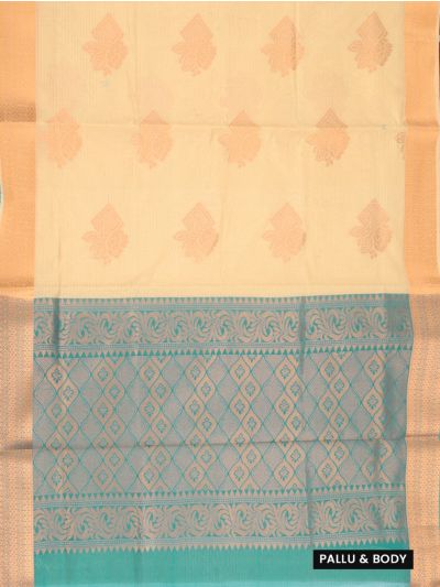 Gracecharm Elegant Silk Cotton Butta Design with Border Saree
