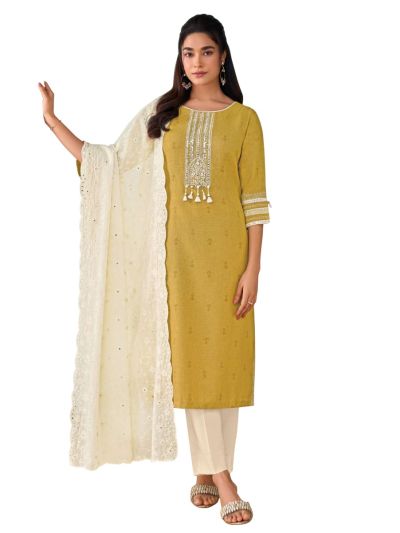 Graceful Muse Readymade Floral Arch Embroidered Salwar Kameez