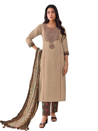 Graceful Muse Readymade Micro Butta Floral Yoke Embroidered Salwar Kameez