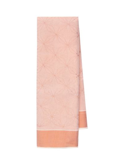 Kerala Cotton Four-Petal Floral Lattice Sequin Embroidered Saree