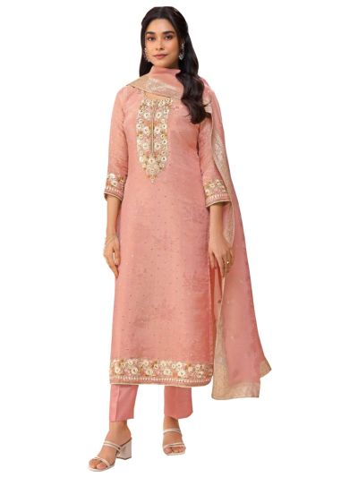 Graceful Muse Readymade Sequin Floral Round Neck Embroidered Salwar Kameez
