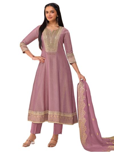 Graceful Muse Readymade Polka Butta Notch Neck Embroidered Salwar Kameez