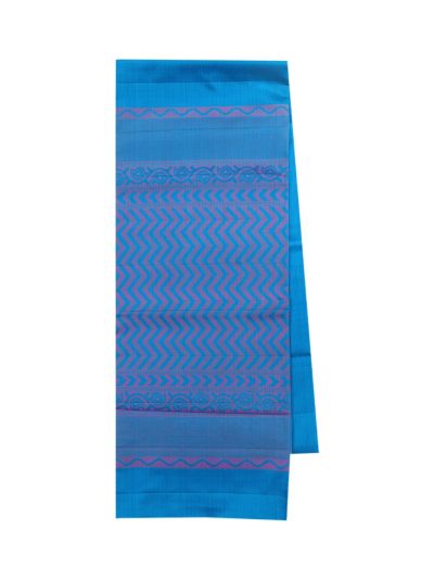 Gracecharm Pure Soft Silk Floral Diamond Butta Chevron Pallu Saree