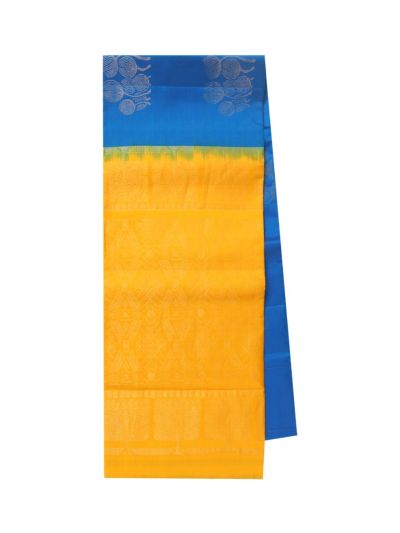 Gracecharm Pure Soft Silk Butta with Geometric Pallu Saree